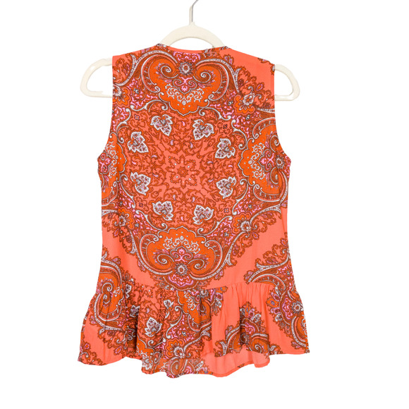 Banana Republic Red Paisley Blouse - Picture 3 of 5